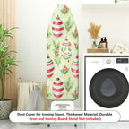 1-Piece Holiday Christmas Decorative Pattern Holly Leaves Household  Ironing Board Cover, Universal Size, Without Board