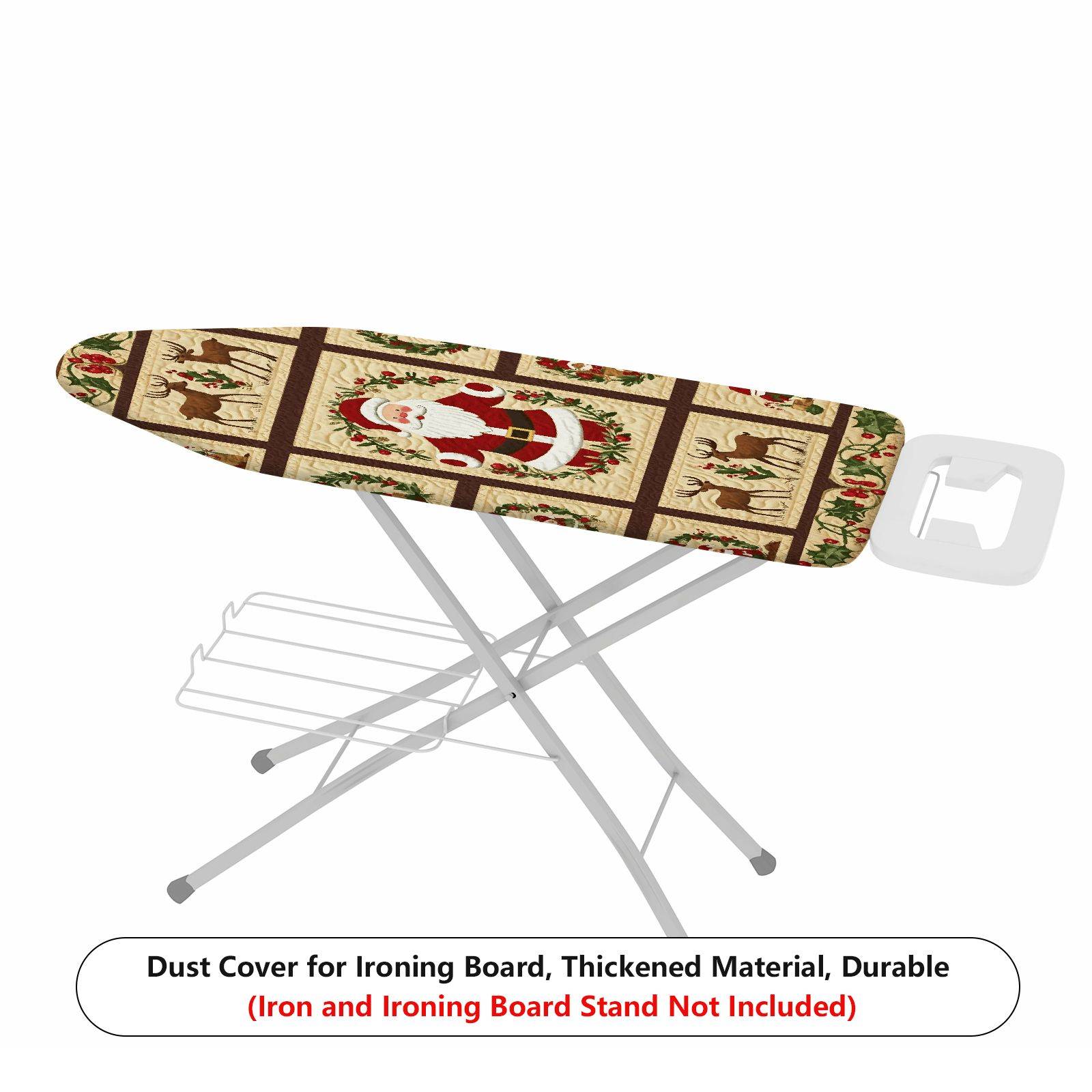 1-Piece Christmas Santa Reindeer  Ironing Board Cover, Universal Size, Without Board