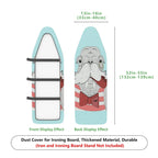 1-Piece Christmas Santa Claus  Ironing Board Cover, Universal Size, Without Board