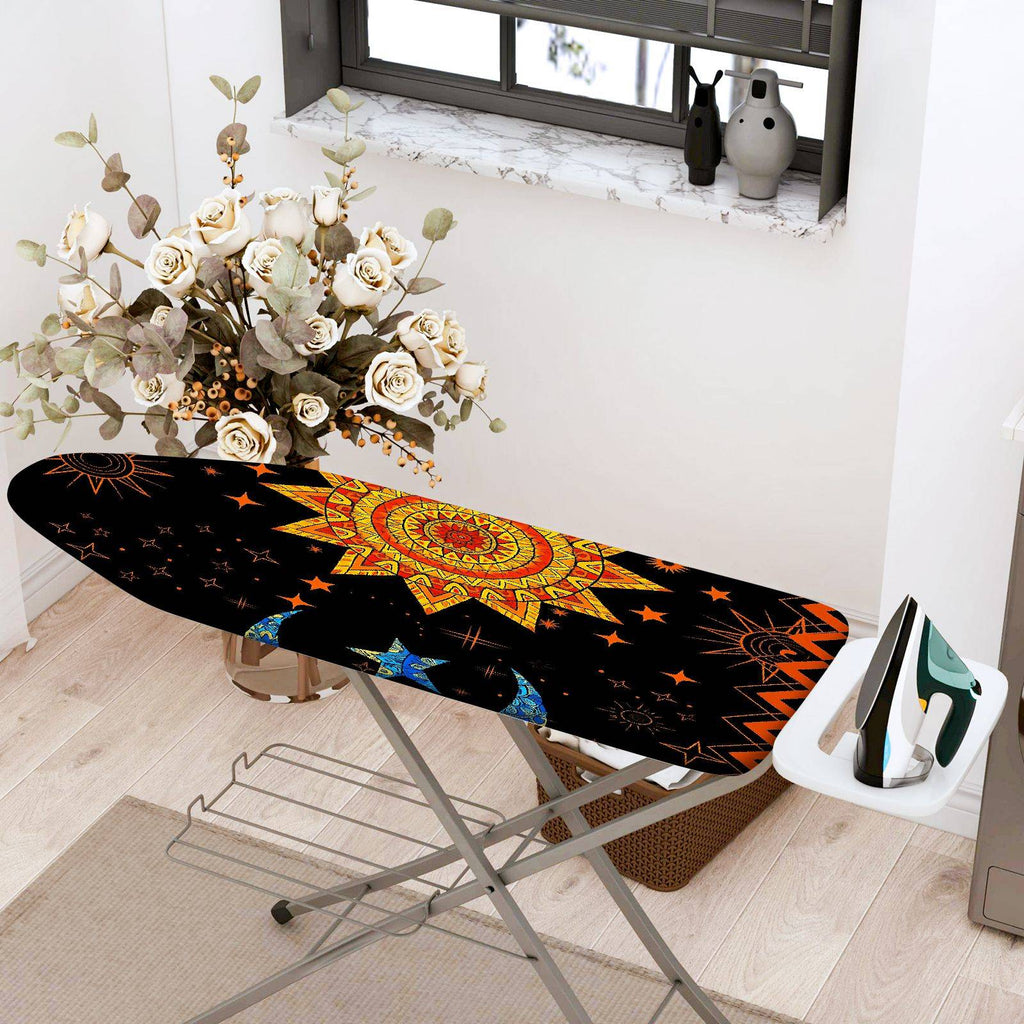 1-Piece Sun Moon Star  Ironing Board Cover, Universal Size, Without Board