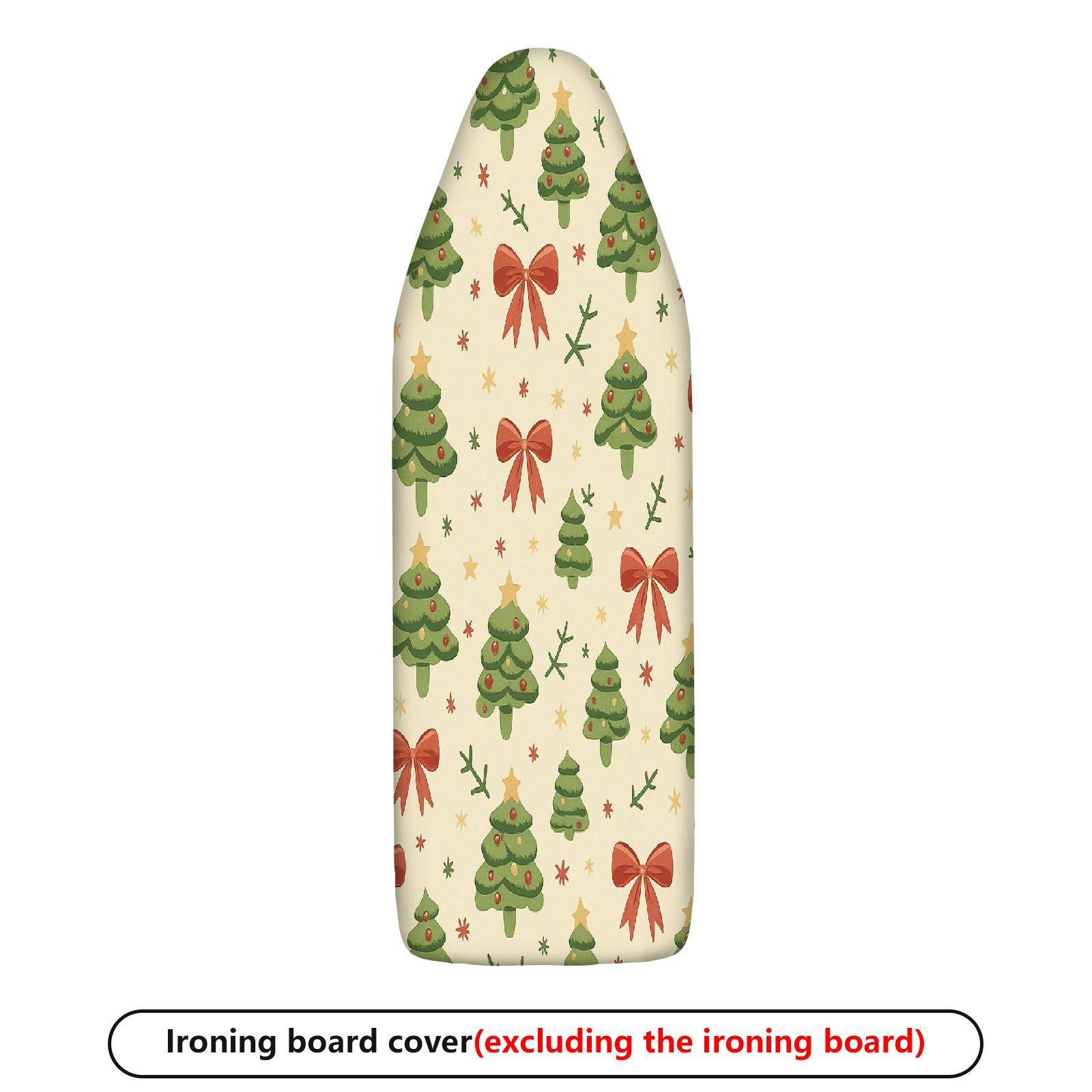 1-Piece Christmas Tree Bow Star  Ironing Board Cover, Universal Size, Without Board