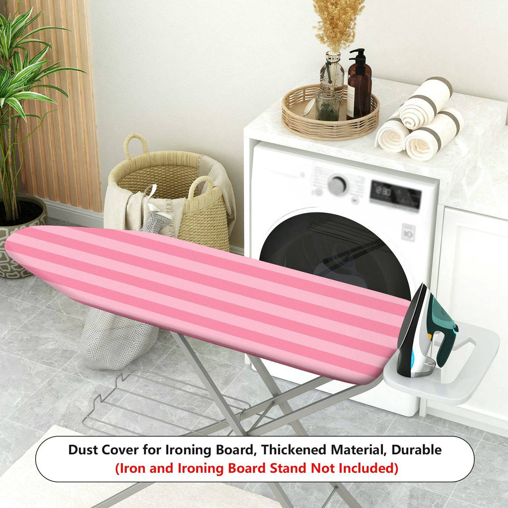 1-Piece Pink Striped Pattern  Ironing Board Cover, Universal Size, Without Board