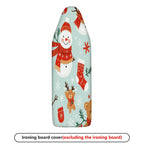 1-Piece Christmas Snowman Reindeer Santa  Ironing Board Cover, Universal Size, Without Board