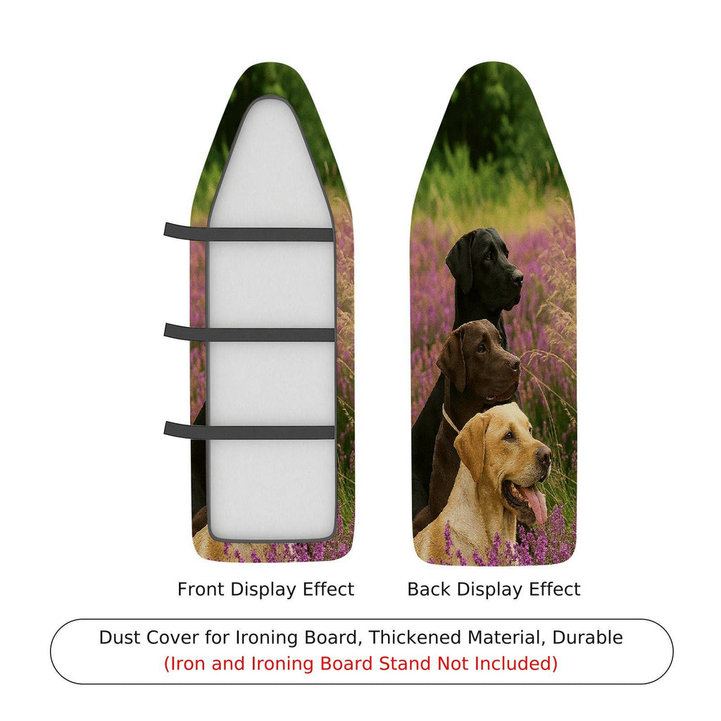 1-Piece Dog Nature Floral  Ironing Board Cover, Universal Size, Without Board