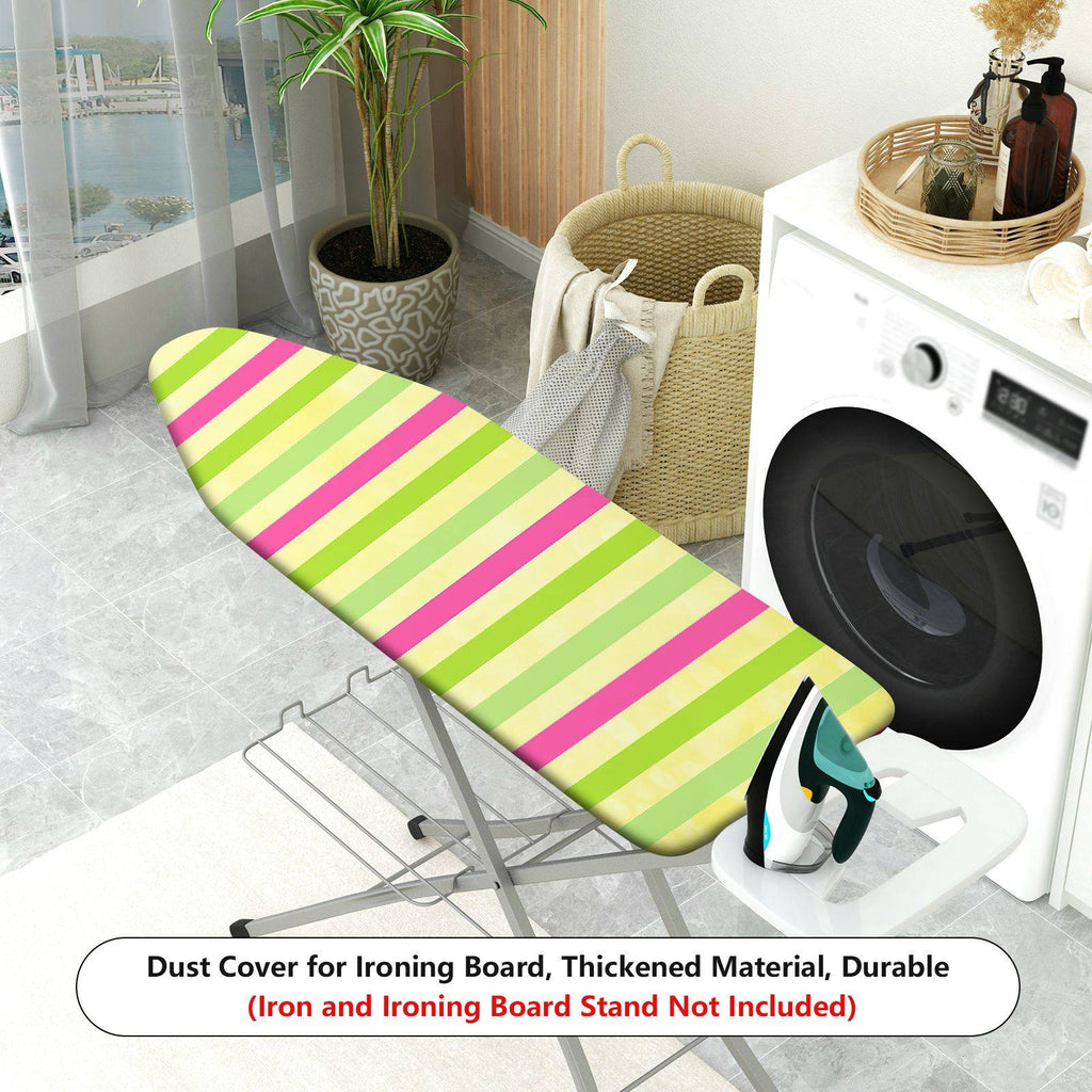 1-Piece Striped Colorful Pattern Decorative  Ironing Board Cover, Universal Size, Without Board