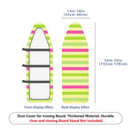 1-Piece Striped Colorful Vibrant  Ironing Board Cover, Universal Size, Without Board