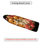 1-Piece Dog Floral Art  Ironing Board Cover, Universal Size, Without Board
