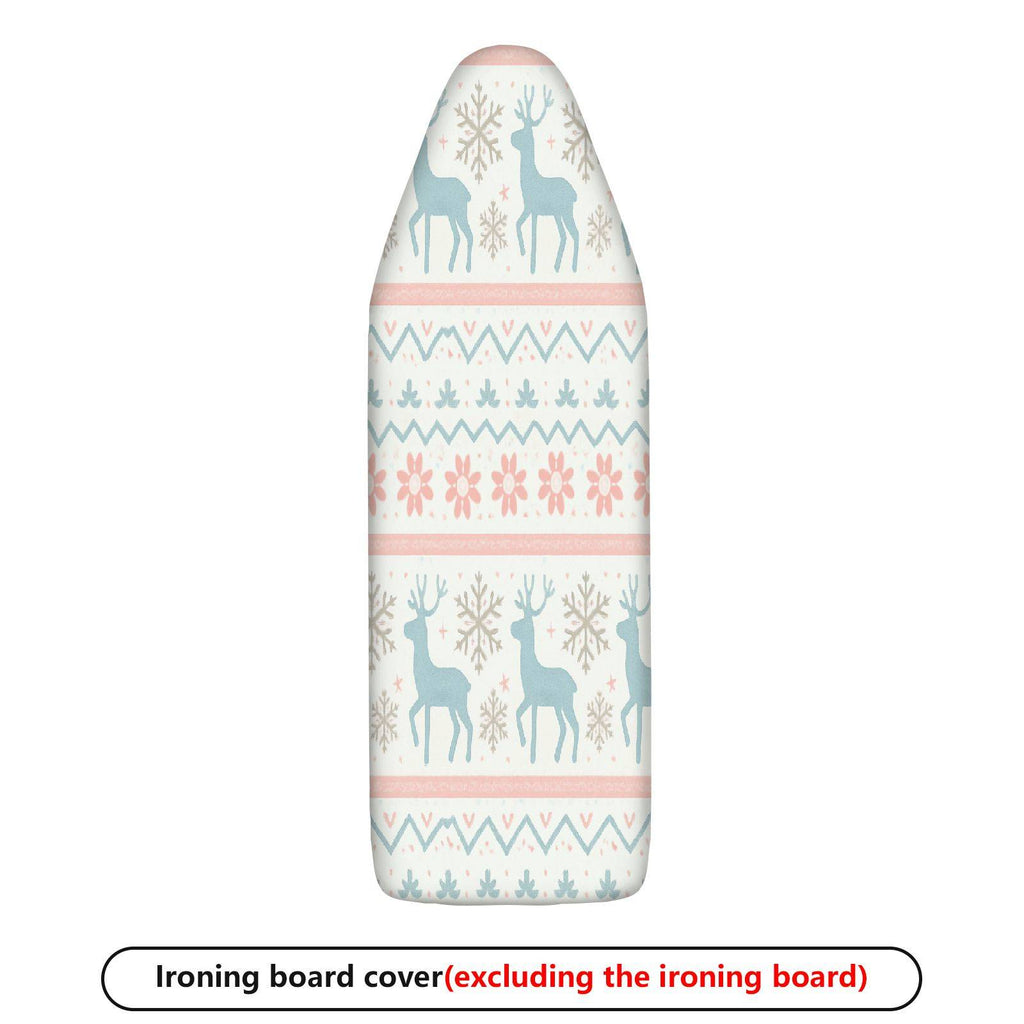 1-Piece Reindeer Snowflake Festive  Ironing Board Cover, Universal Size, Without Board