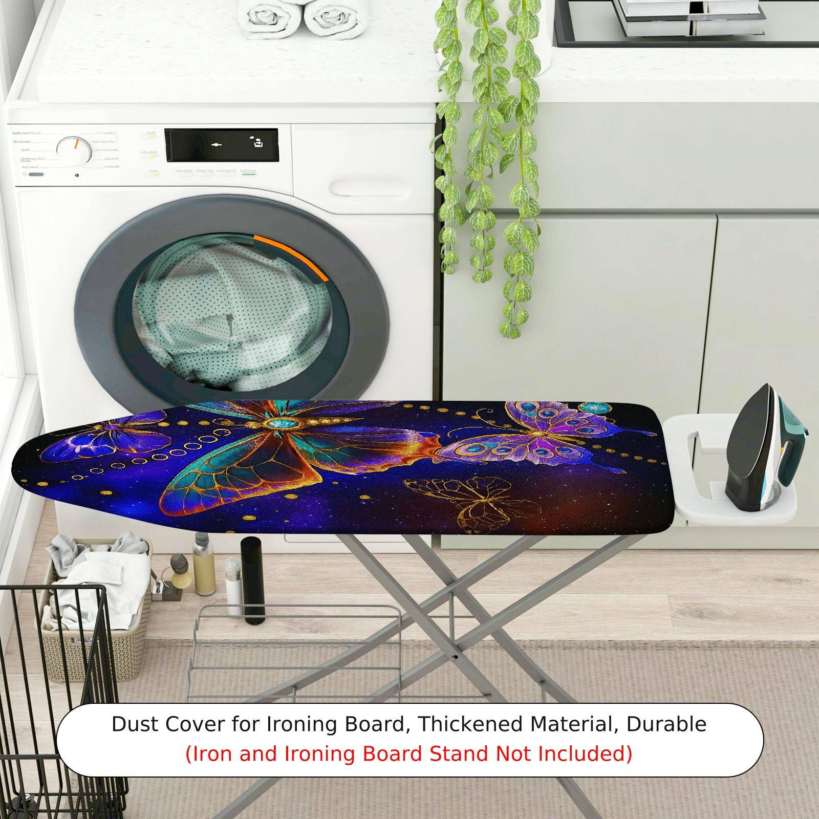 1-Piece Butterfly Galaxy Star  Ironing Board Cover, Universal Size, Without Board