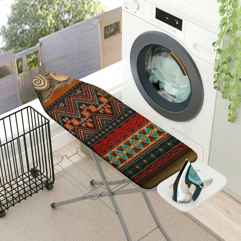 1-Piece Ethnic Retro Geometric  Ironing Board Cover, Universal Size, Without Board