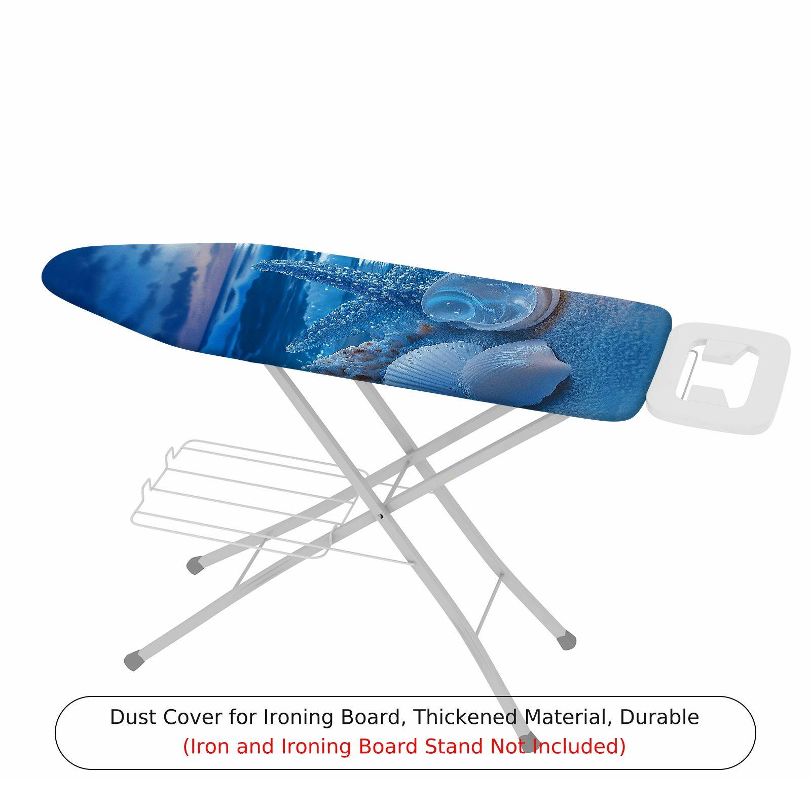 1-Piece Ocean Shell Starfish  Ironing Board Cover, Universal Size, Without Board