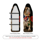1-Piece Bulldog Union Jack Rose  Ironing Board Cover, Universal Size, Without Board