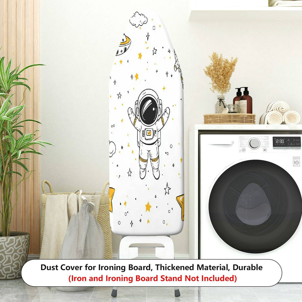 1-Piece Astronaut Space Stars  Ironing Board Cover, Universal Size, Without Board