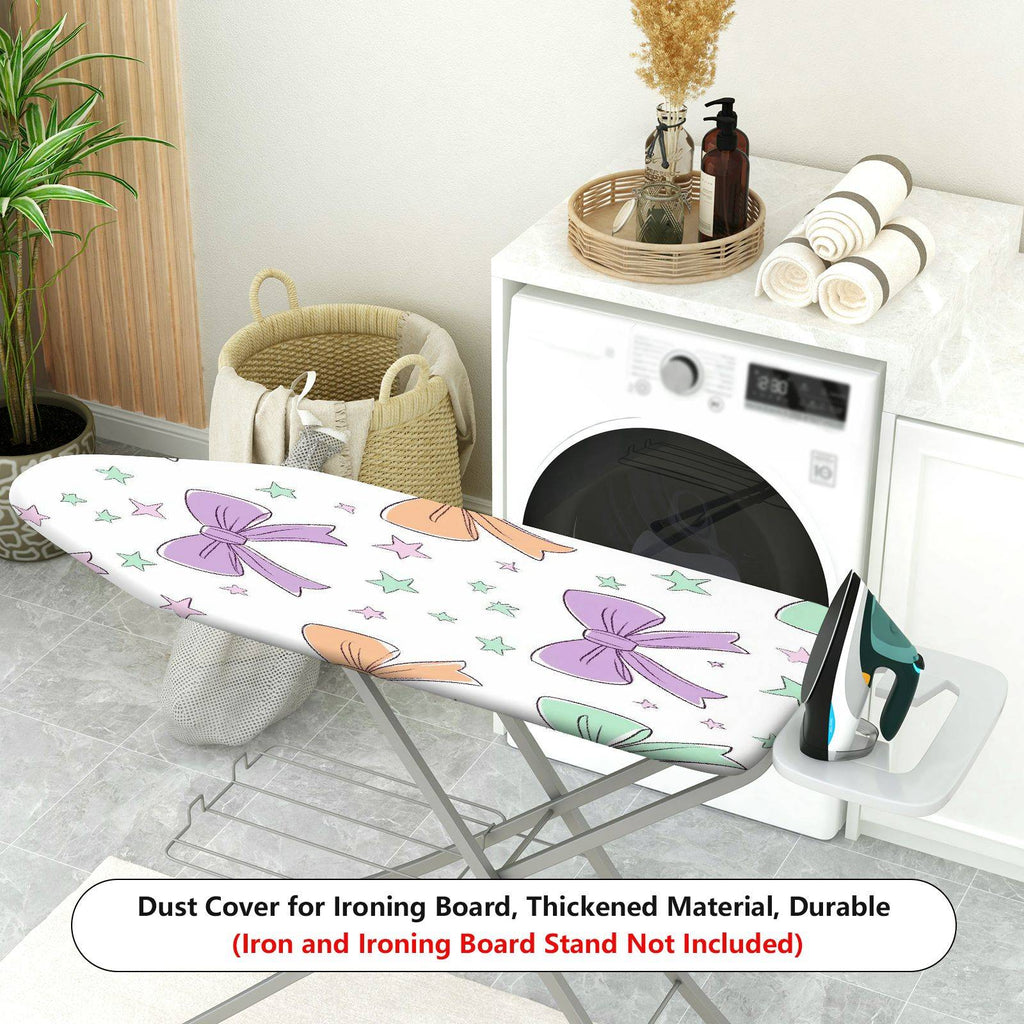 1-Piece Bow Star Pastel  Ironing Board Cover, Universal Size, Without Board