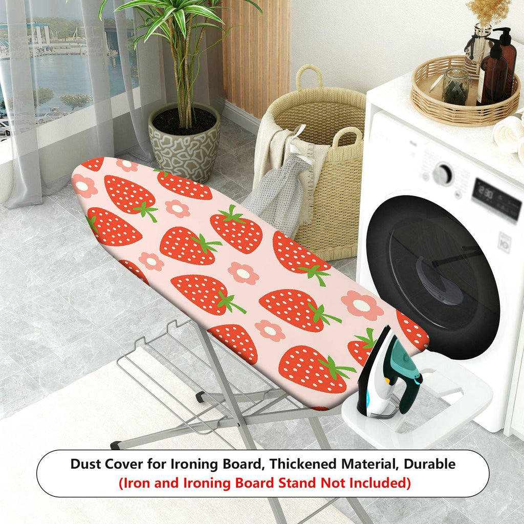 1-Piece Strawberry Floral Fruit  Ironing Board Cover, Universal Size, Without Board