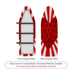 1-Piece Red Rose Striped Floral  Ironing Board Cover, Universal Size, Without Board