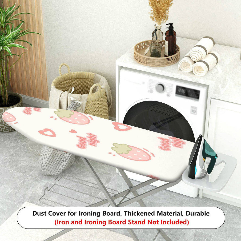 1-Piece Strawberry Heart Print Good Night  Ironing Board Cover, Universal Size, Without Board