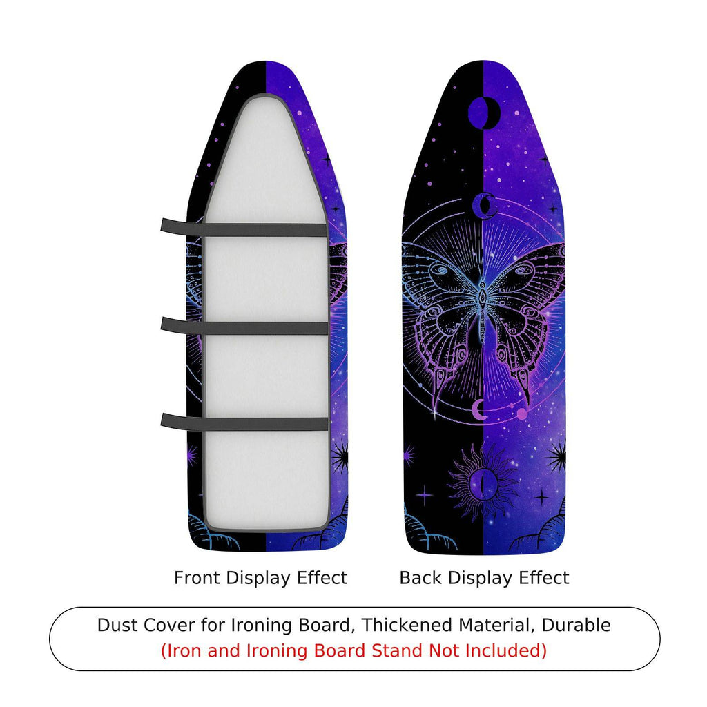 1-Piece Butterfly Galaxy Stars  Ironing Board Cover, Universal Size, Without Board