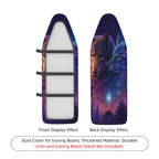 1-Piece Starry Wolf Universe Woodland  Ironing Board Cover, Universal Size, Without Board