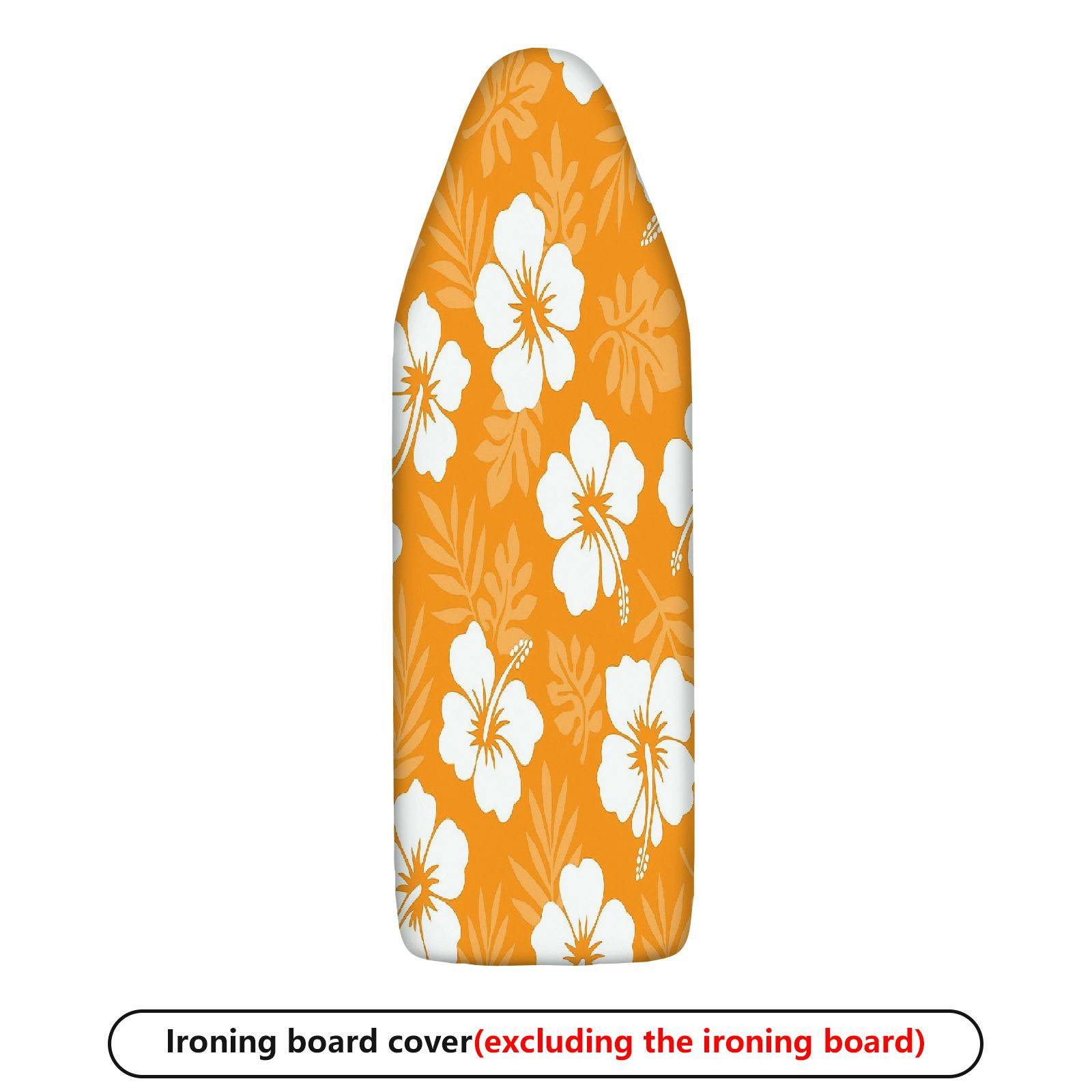 1-Piece Floral Orange Tropical  Ironing Board Cover, Universal Size, Without Board