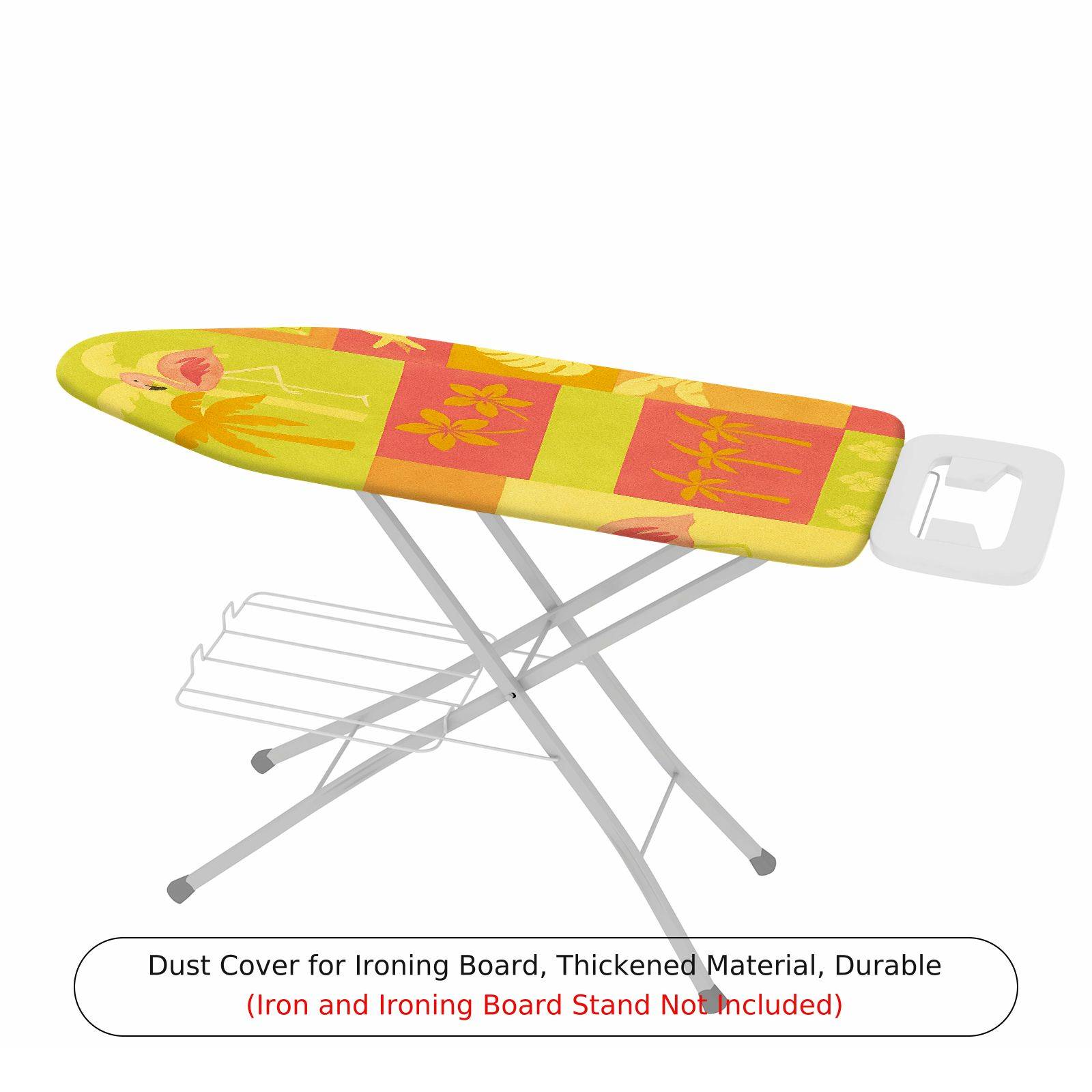 1-Piece Floral Tropical Vibrant  Ironing Board Cover, Universal Size, Without Board