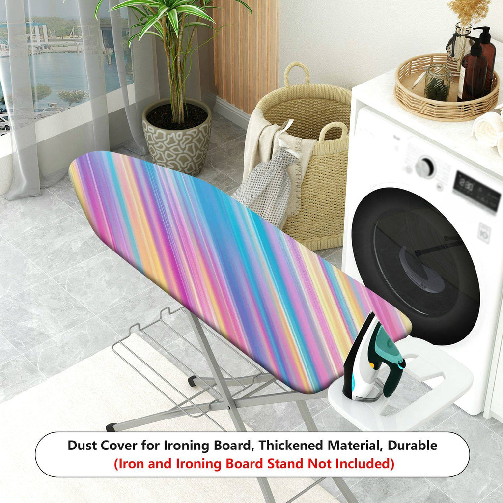 1-Piece Colorful Striped Vibrant  Ironing Board Cover, Universal Size, Without Board