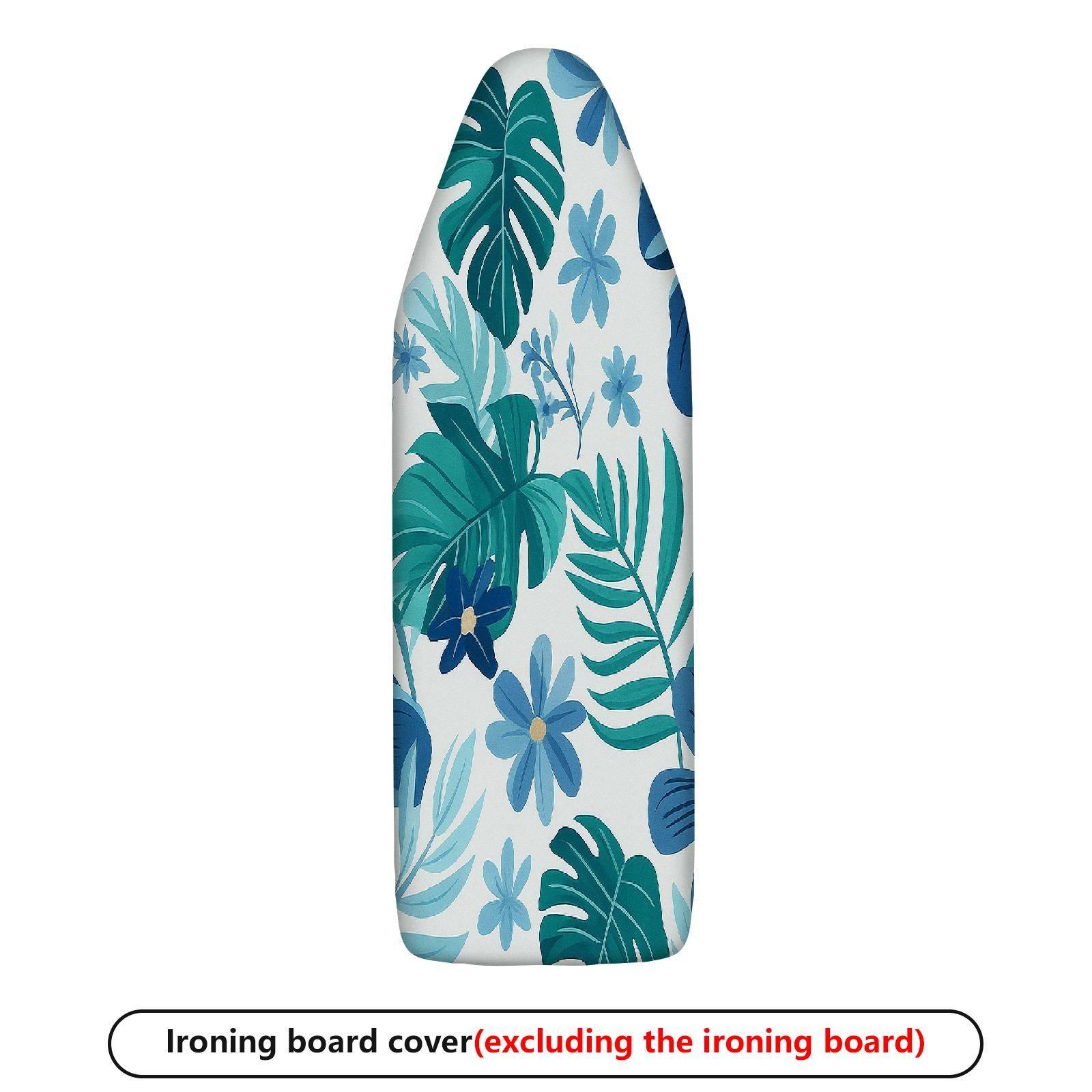 1-Piece Tropical Floral Leaf Design  Ironing Board Cover, Universal Size, Without Board