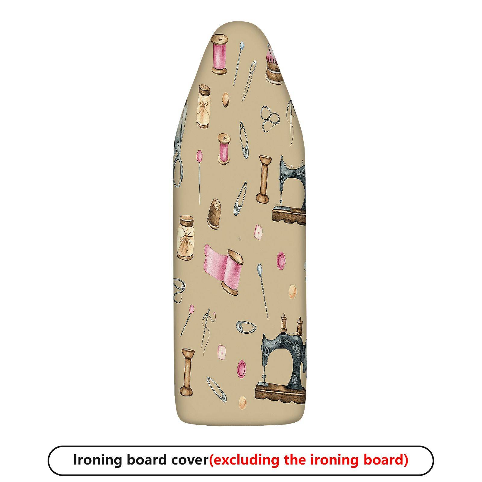 1-Piece Sewing Pattern Retro Style Beige  Ironing Board Cover, Universal Size, Without Board