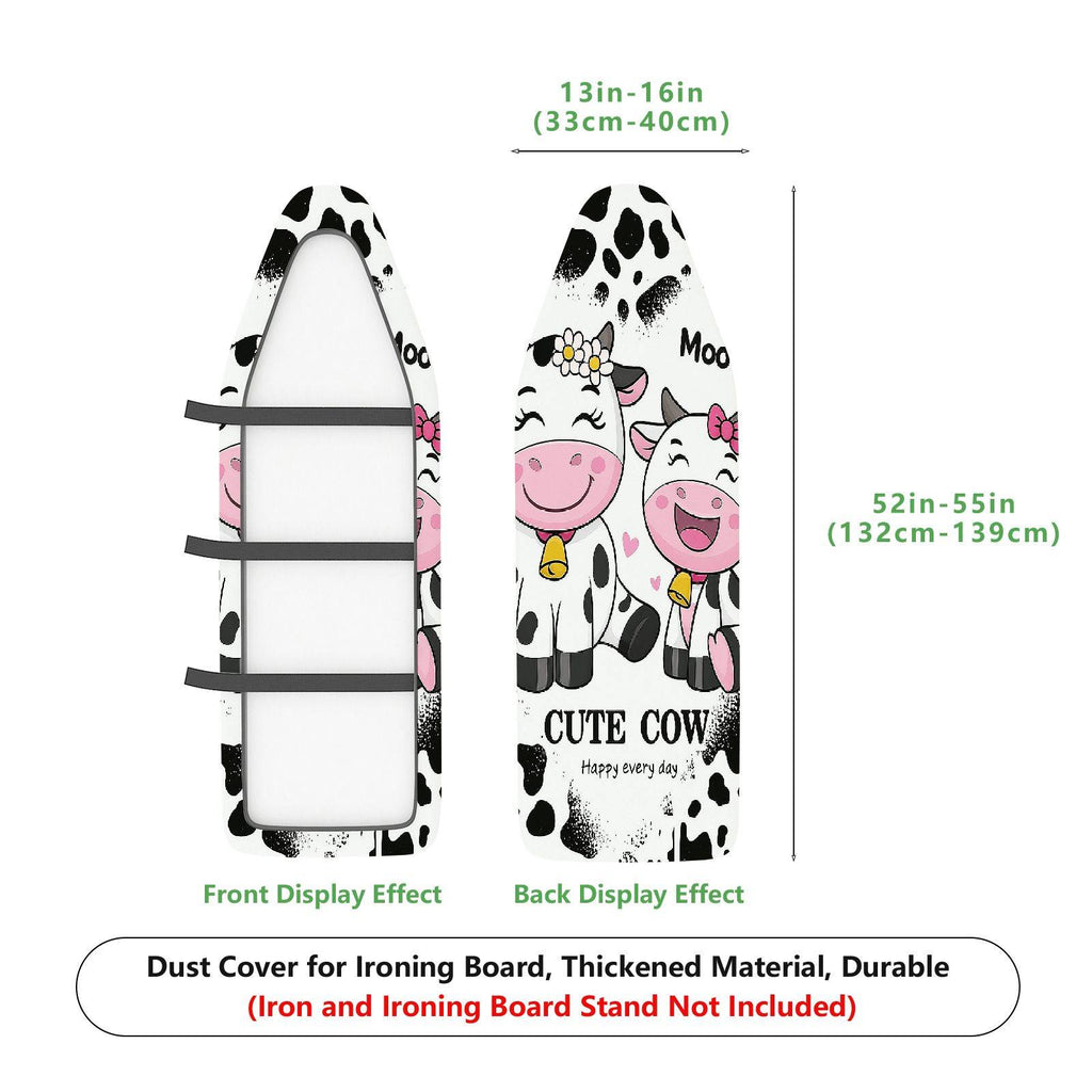 1-Piece Cow Cute Animal Funny  Ironing Board Cover, Universal Size, Without Board