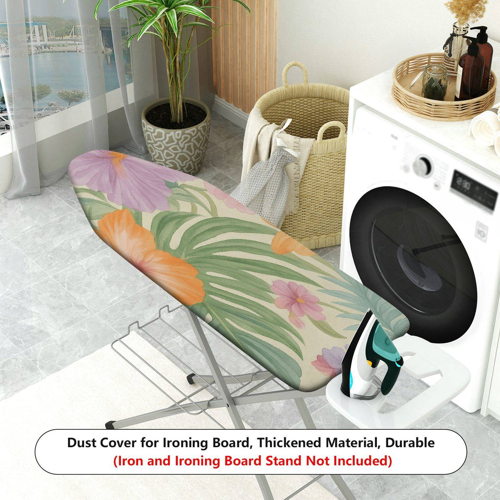 1-Piece Floral Tropical Vibrant  Ironing Board Cover, Universal Size, Without Board