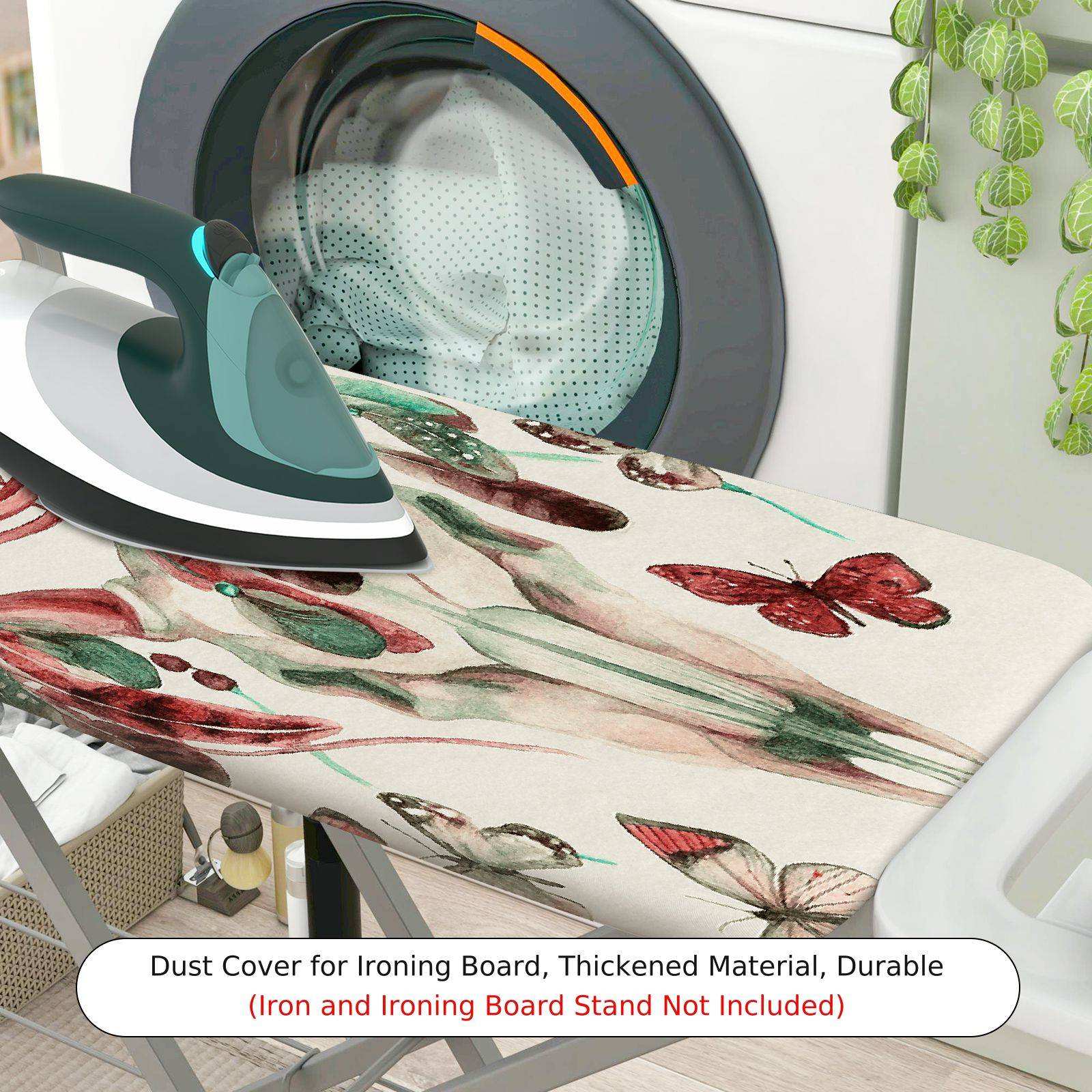 1-Piece Dreamcatcher Deer Butterfly  Ironing Board Cover, Universal Size, Without Board