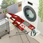 1-Piece Christmas Reindeer Snowman  Ironing Board Cover, Universal Size, Without Board