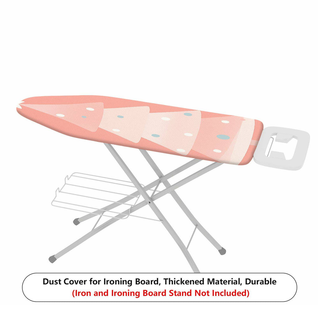 1-Piece Christmas Tree Pattern Pink Decor  Ironing Board Cover, Universal Size, Without Board