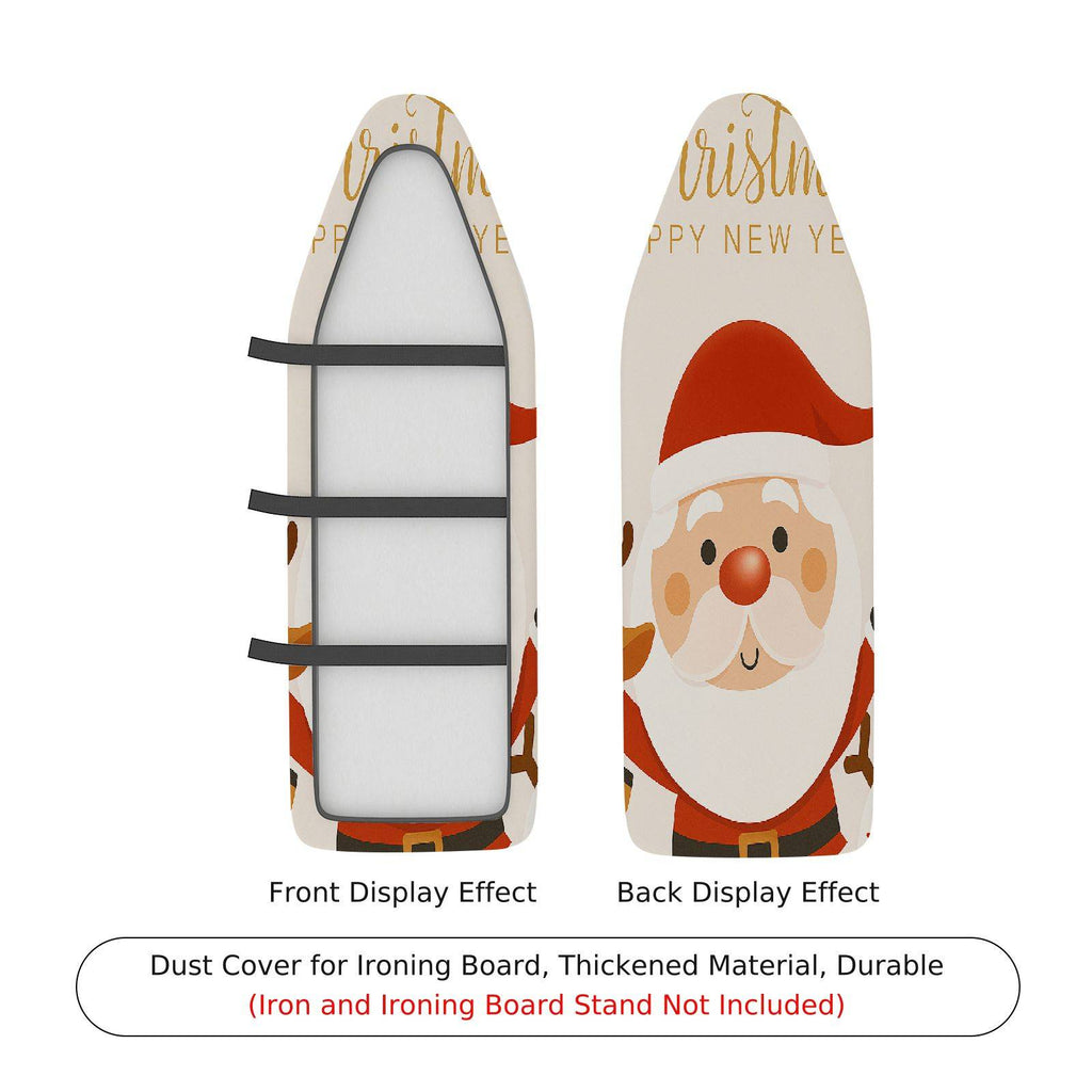 1-Piece Christmas Santa HappyNewYear  Ironing Board Cover, Universal Size, Without Board