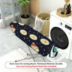 1-Piece Snowman Hat Christmas  Ironing Board Cover, Universal Size, Without Board
