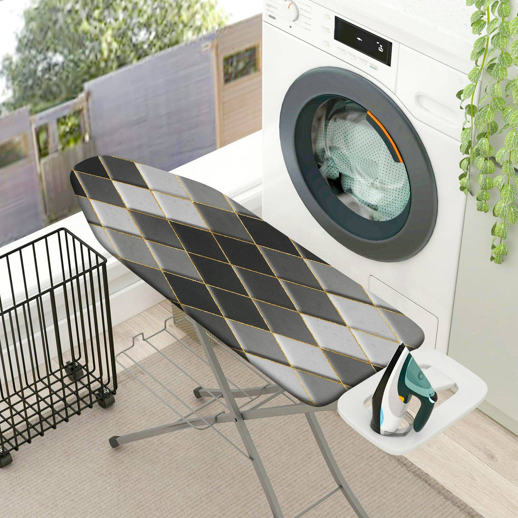 1-Piece Geometric Striped Pattern  Ironing Board Cover, Universal Size, Without Board