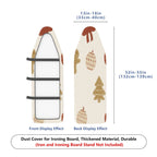 1-Piece Christmas Holiday Festive  Ironing Board Cover, Universal Size, Without Board