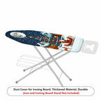 1-Piece Christmas Santa Moon  Ironing Board Cover, Universal Size, Without Board