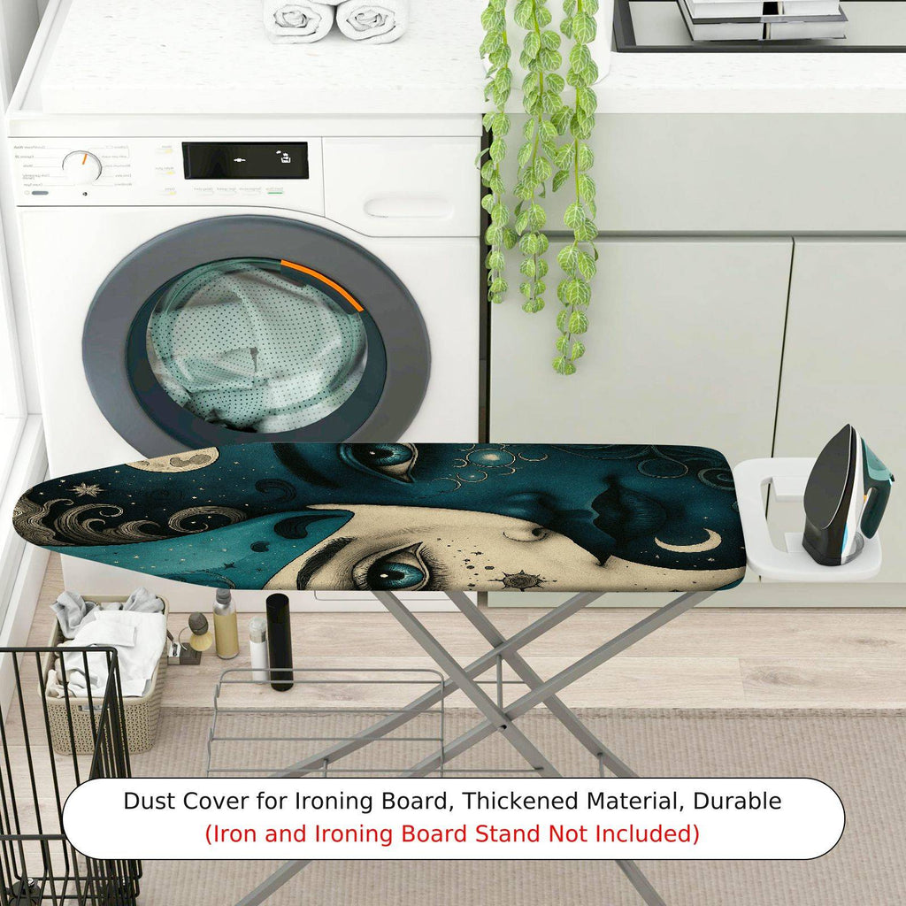 1-Piece Moon Starry Night Abstract  Ironing Board Cover, Universal Size, Without Board