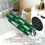 1-Piece Christmas Trees Green Stars  Ironing Board Cover, Universal Size, Without Board
