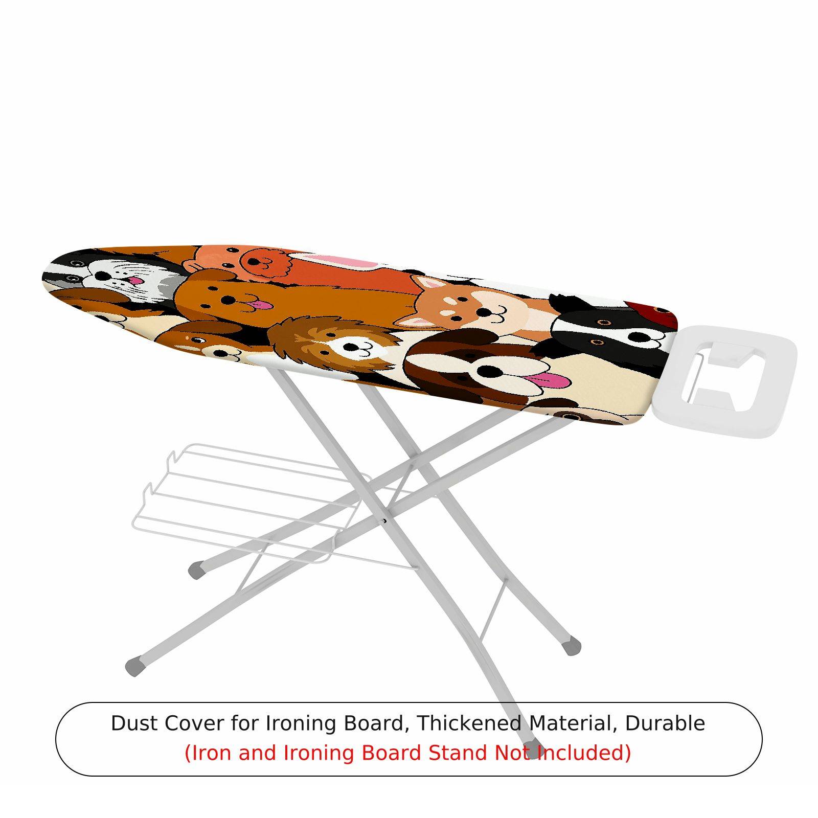 1-Piece Dogs Cute  Ironing Board Cover, Universal Size, Without Board