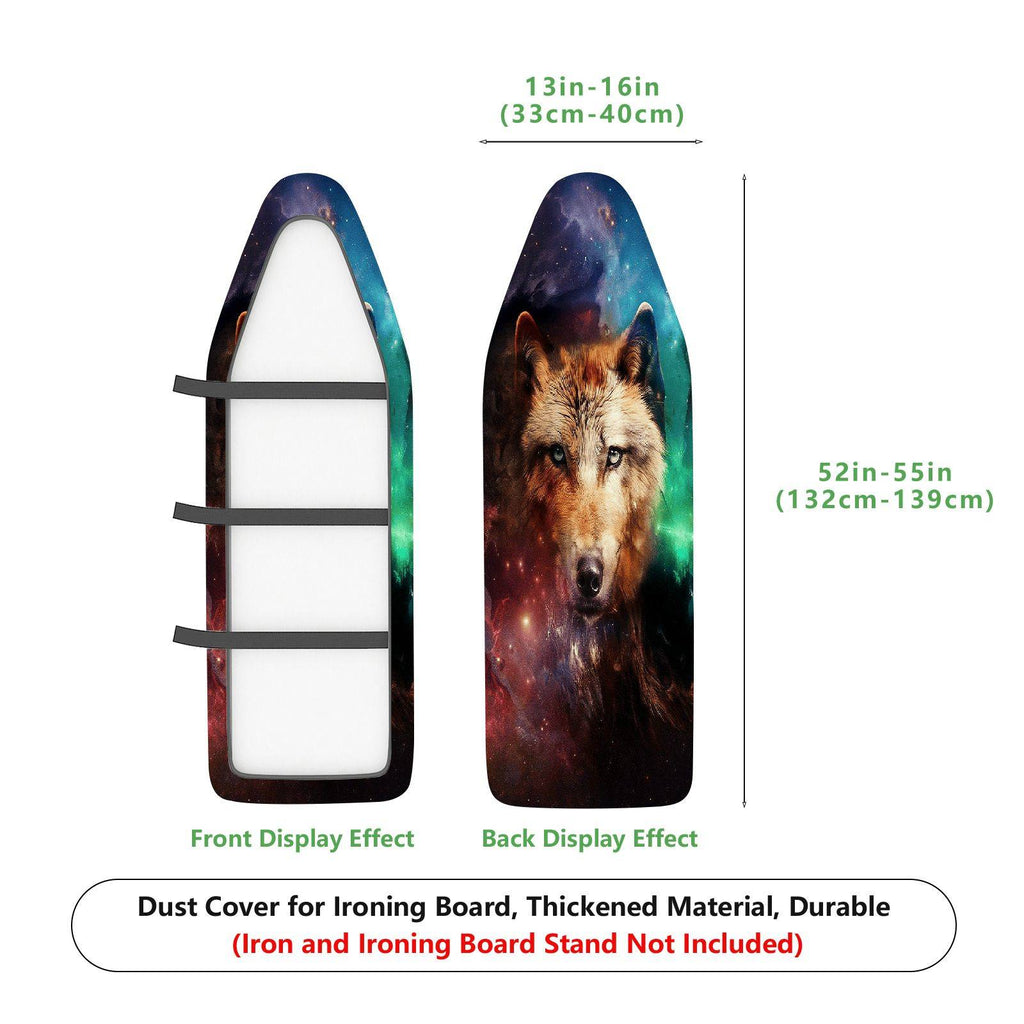 1-Piece Wolves Galaxy Stars  Ironing Board Cover, Universal Size, Without Board