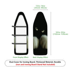 1-Piece Cat Paw Pattern Animal Black  Ironing Board Cover, Universal Size, Without Board