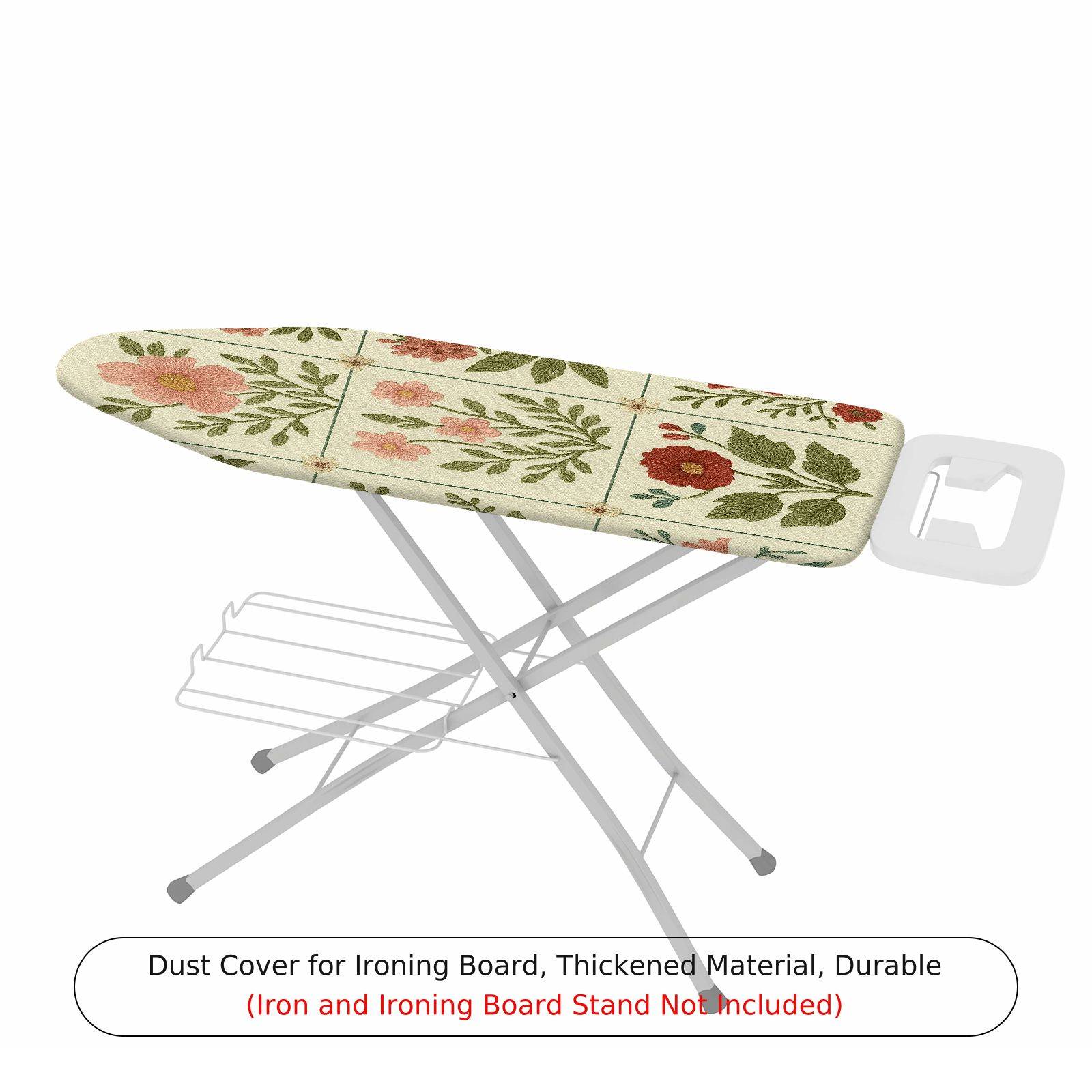 1-Piece Floral Pattern Retro Vintage  Ironing Board Cover, Universal Size, Without Board