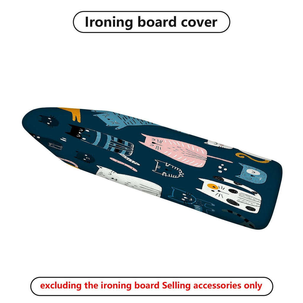 1-Piece Cat Design Fun  Animal  Ironing Board Cover, Universal Size, Without Board
