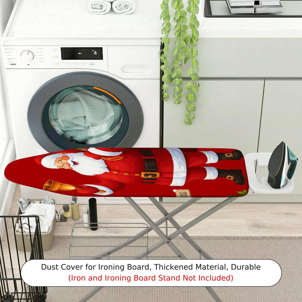1-Piece Santa Claus Red Festive  Ironing Board Cover, Universal Size, Without Board
