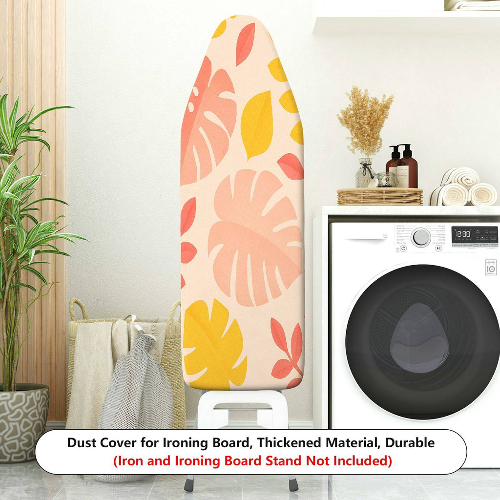 1-Piece Tropical Floral Leaf  Ironing Board Cover, Universal Size, Without Board