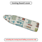 1-Piece Retro Vintage Architecture  Ironing Board Cover, Universal Size, Without Board