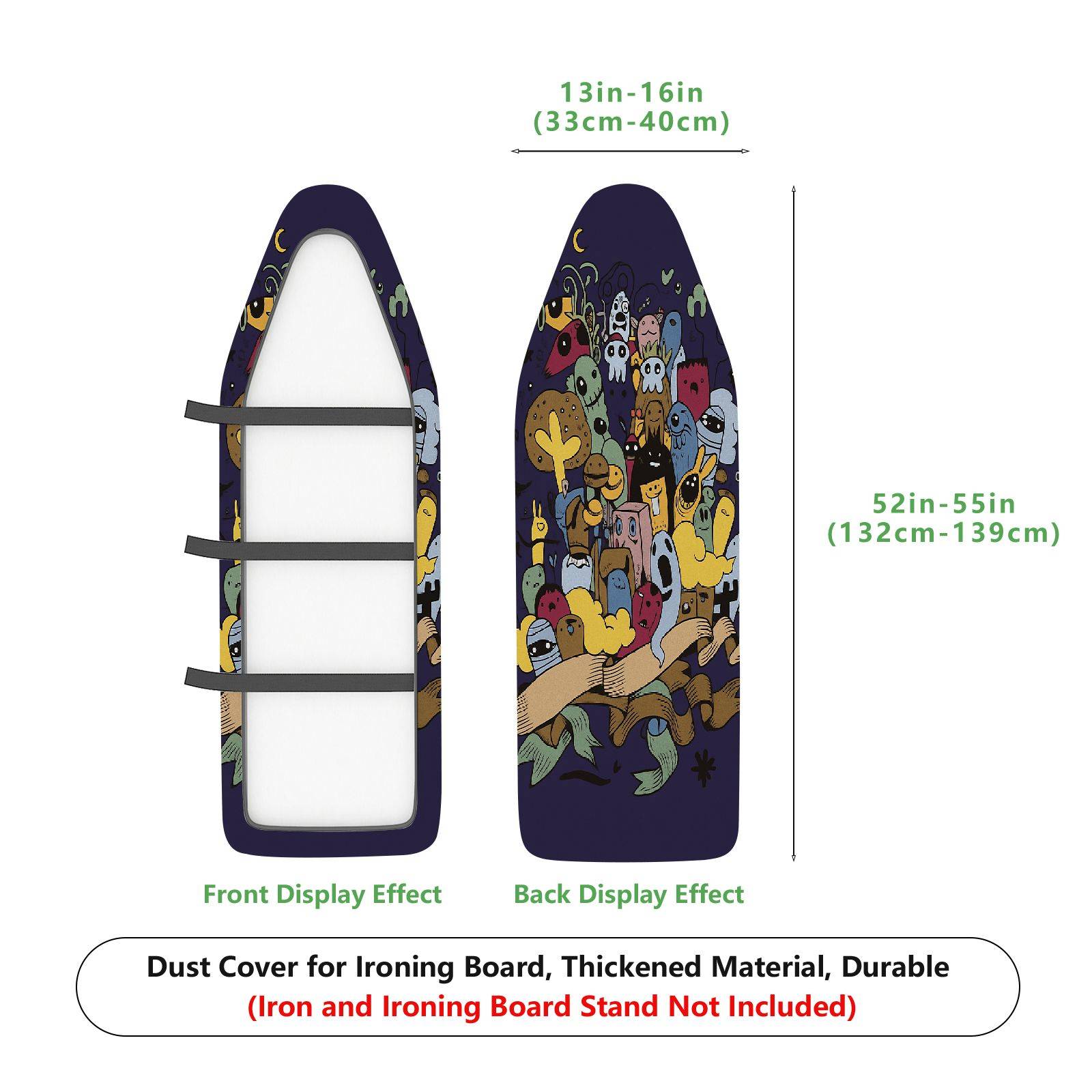 1-Piece Animal Forest  Ironing Board Cover, Universal Size, Without Board