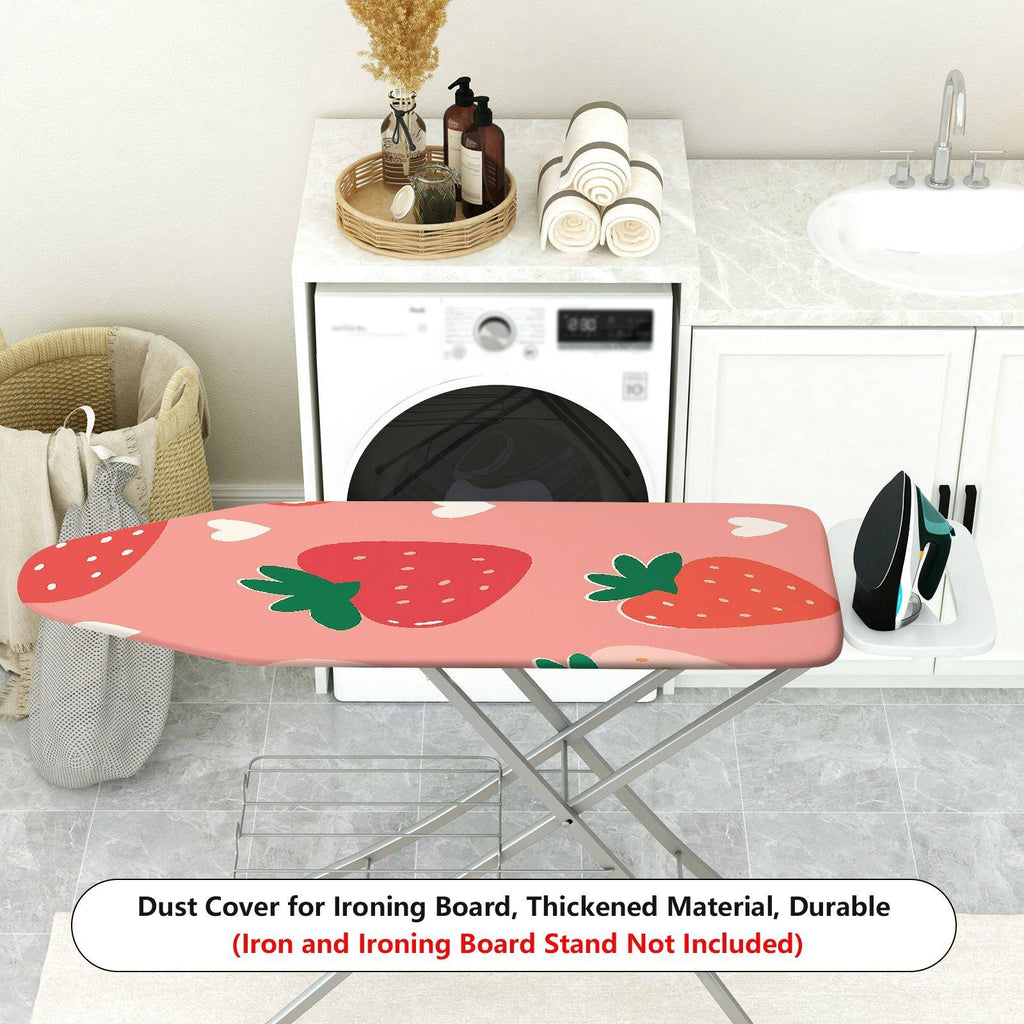 1-Piece Strawberry Heart Pink  Ironing Board Cover, Universal Size, Without Board